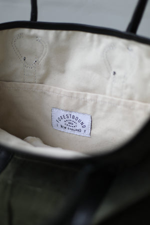 WWII era Salvaged Canvas Tote Bag