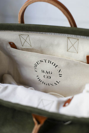 WWII era Salvaged Canvas Carryall