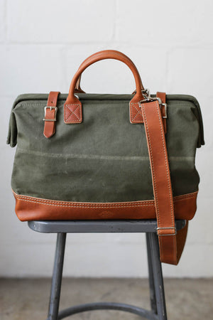 WWII era Salvaged Canvas Carryall