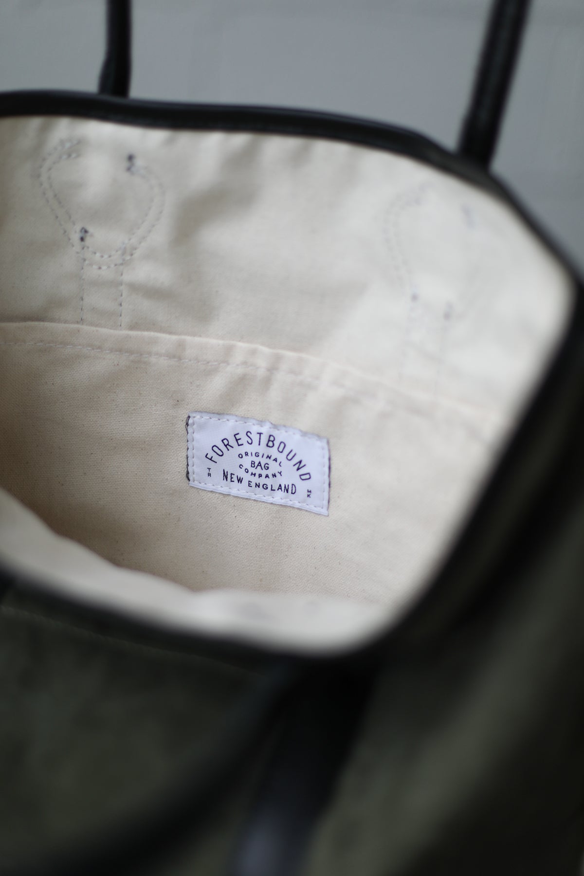 WWII era Salvaged Canvas Tote Bag