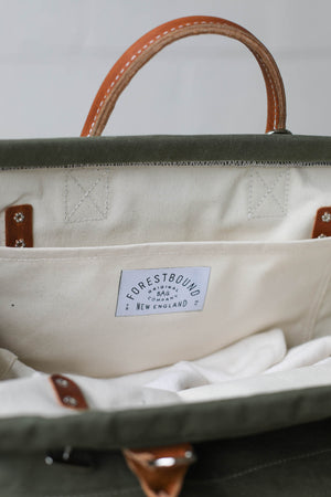 WWII era Salvaged Canvas Carryall