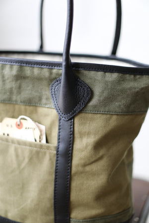 WWII era Salvaged Canvas Tote Bag