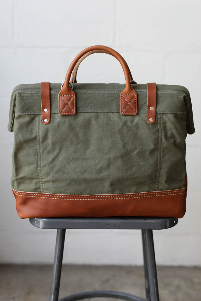 WWII era Salvaged Canvas Carryall