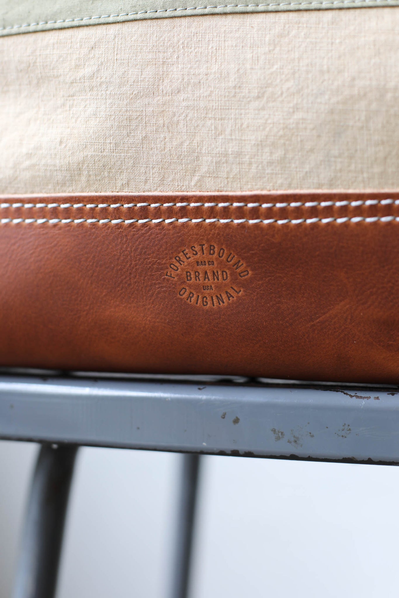 WWII era Salvaged Canvas Carryall