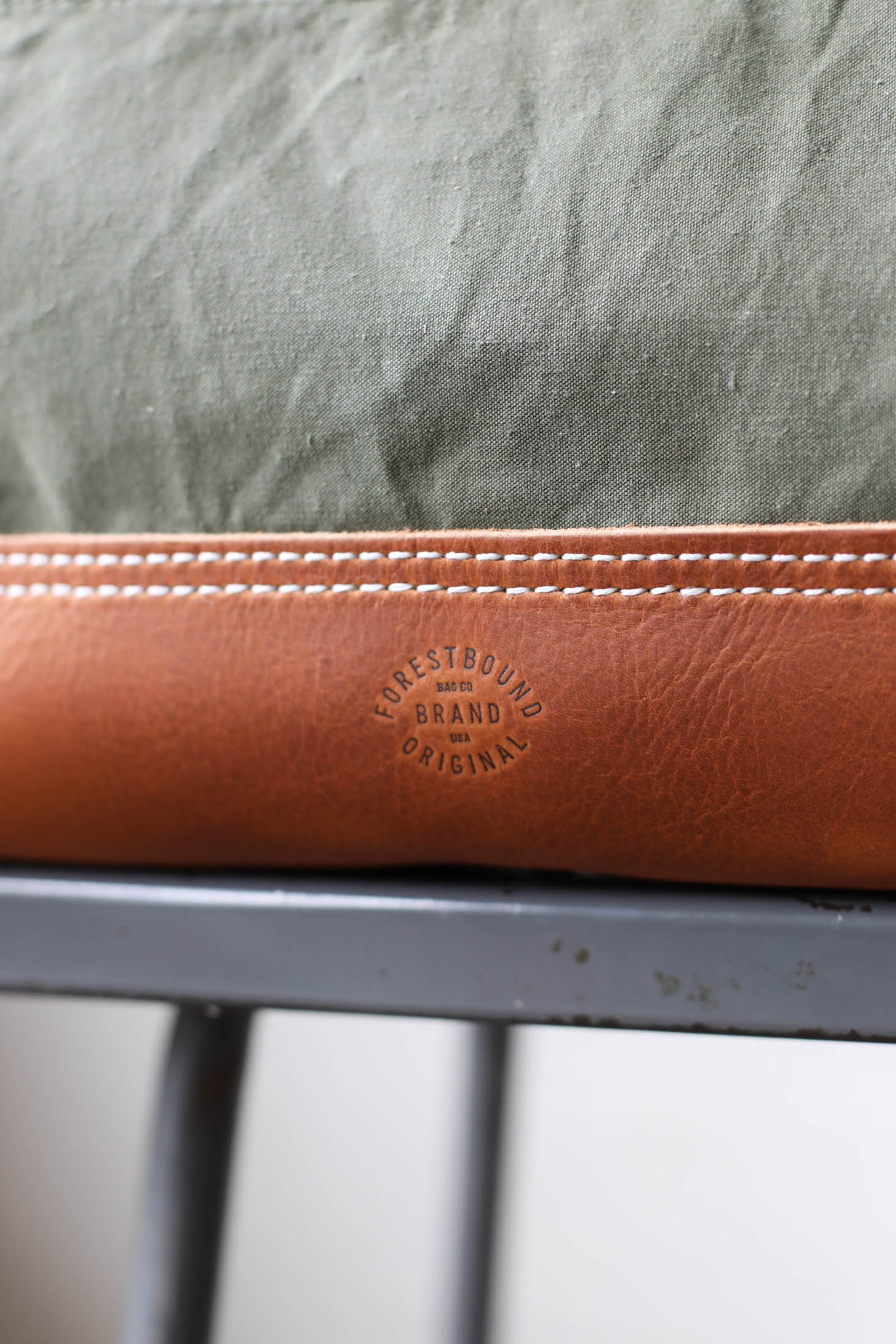 WWII era Salvaged Canvas Carryall