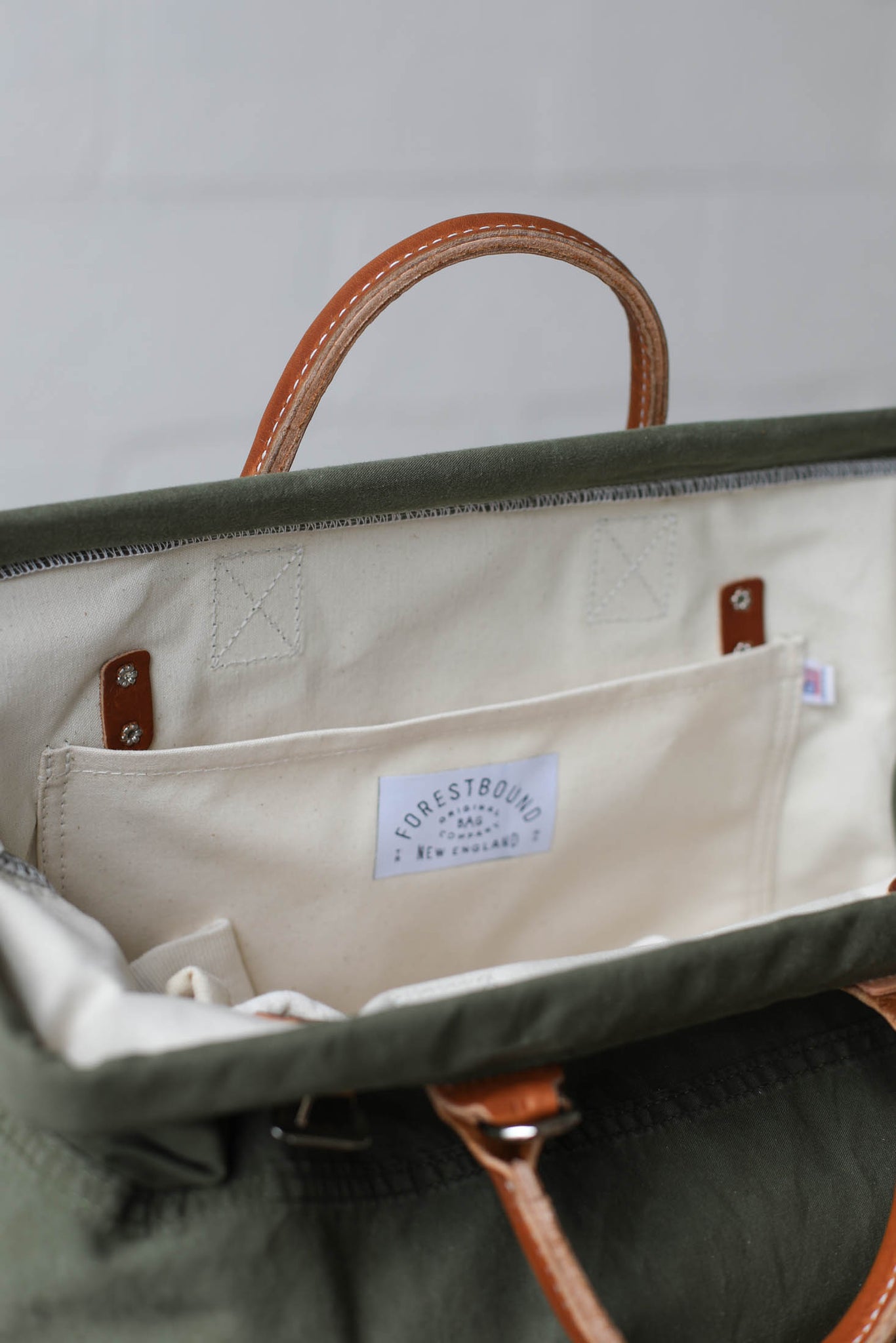 WWII era Salvaged Canvas Carryall