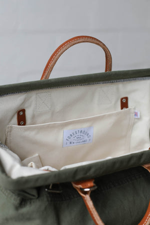 WWII era Salvaged Canvas Carryall