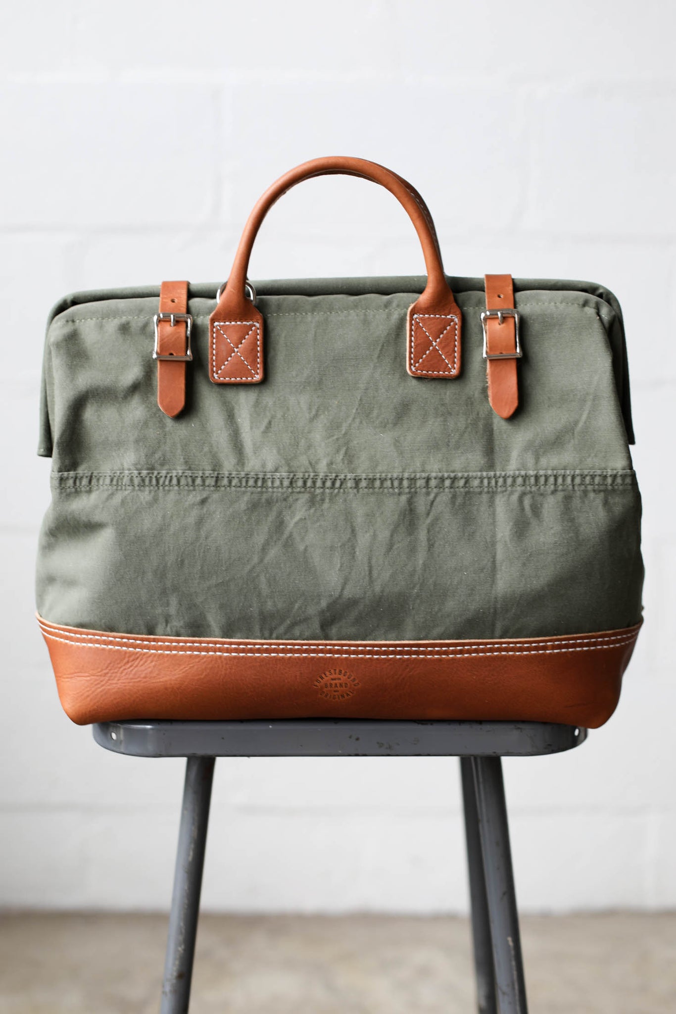 WWII era Salvaged Canvas Carryall