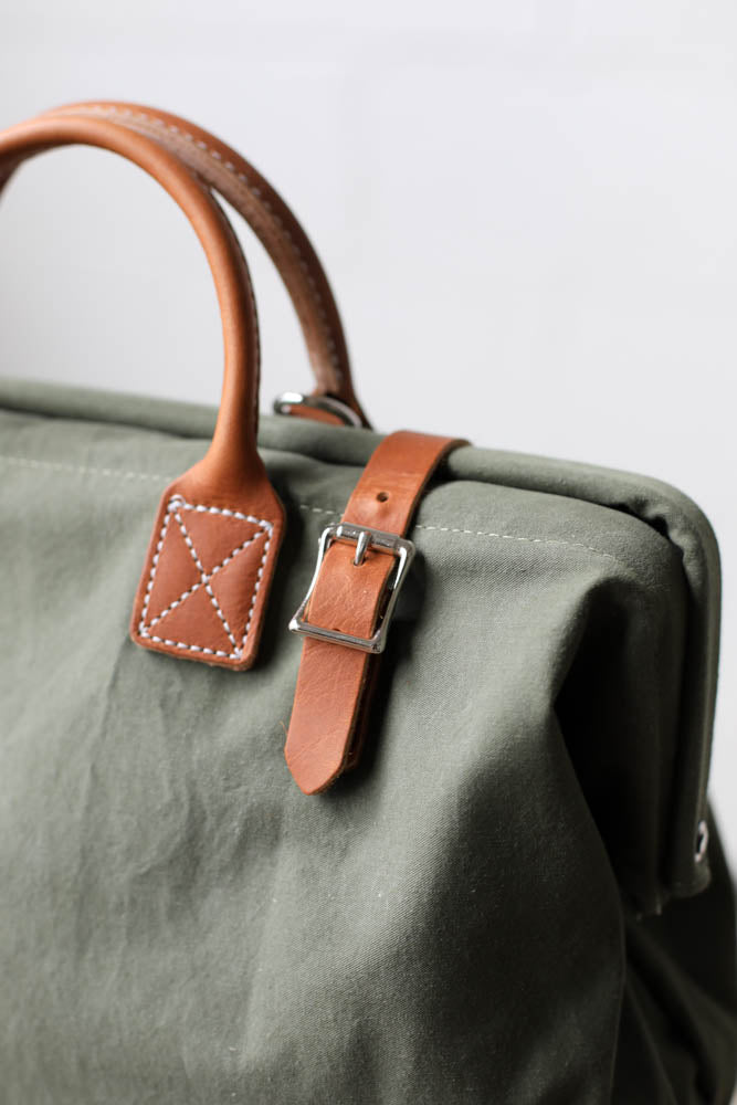 WWII era Salvaged Canvas Carryall