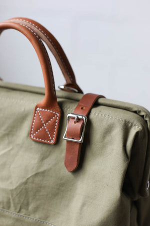 WWII era Salvaged Canvas Carryall