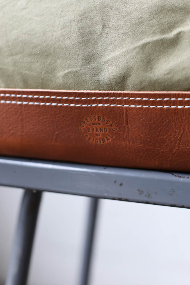 WWII era Salvaged Canvas Carryall