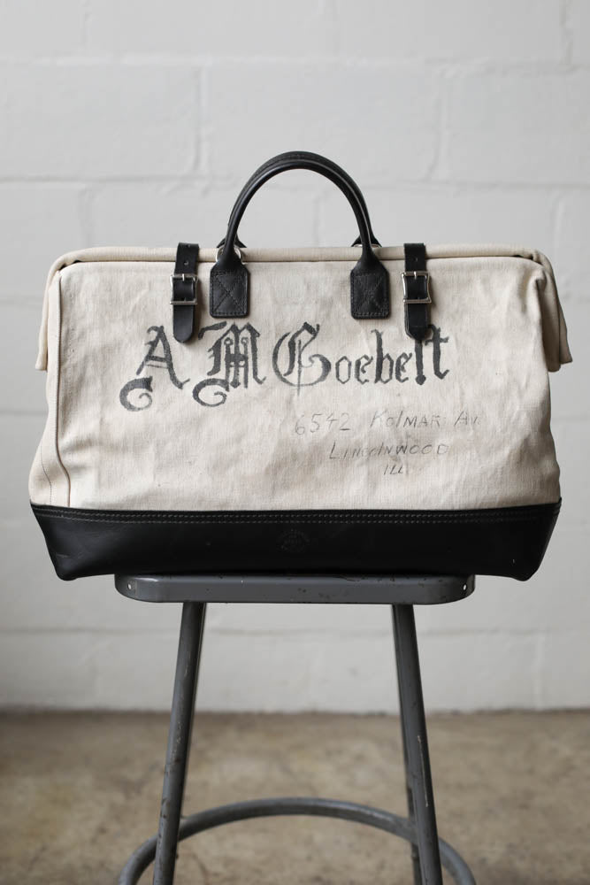 WWII era Salvaged USN Canvas Carryall