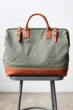 WWII era Salvaged Canvas Carryall