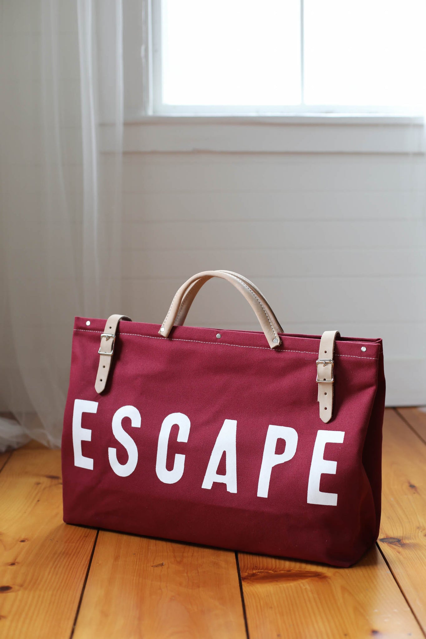 LIMITED EDITION - Forestbound ESCAPE Canvas Utility Bag in Cranberry