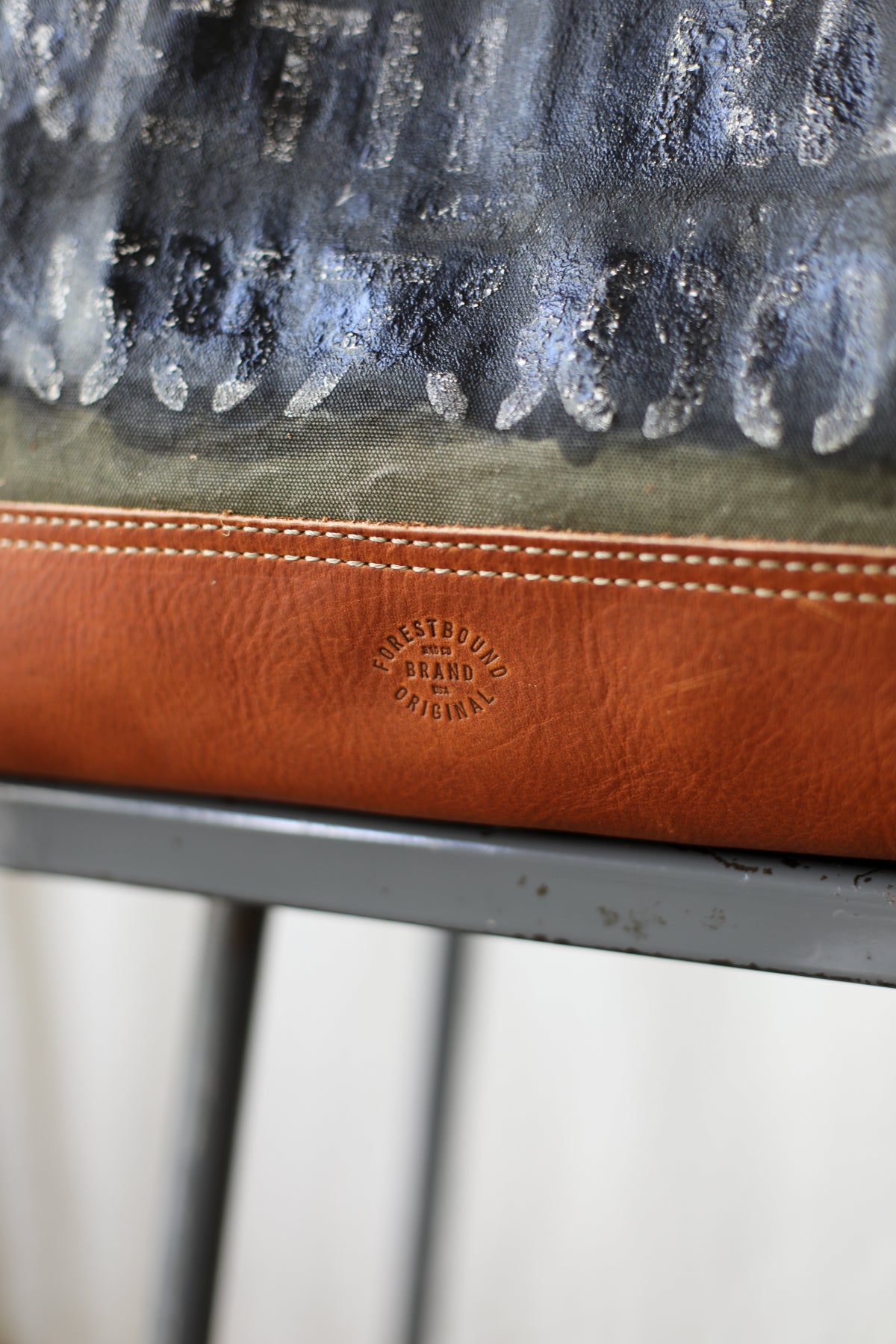 WWII era Salvaged Canvas Carryall