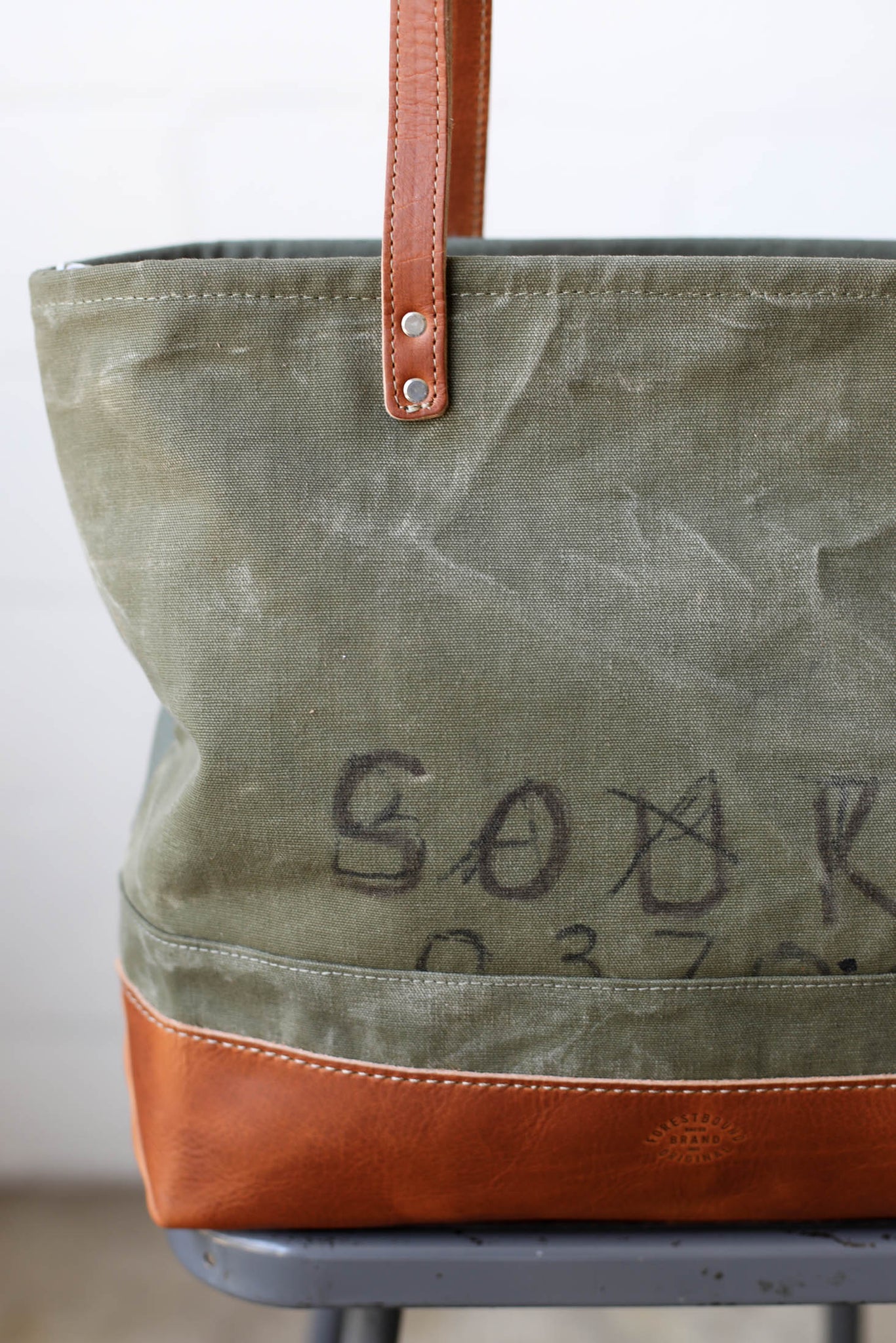 WWII era Salvaged Canvas Everyday Tote