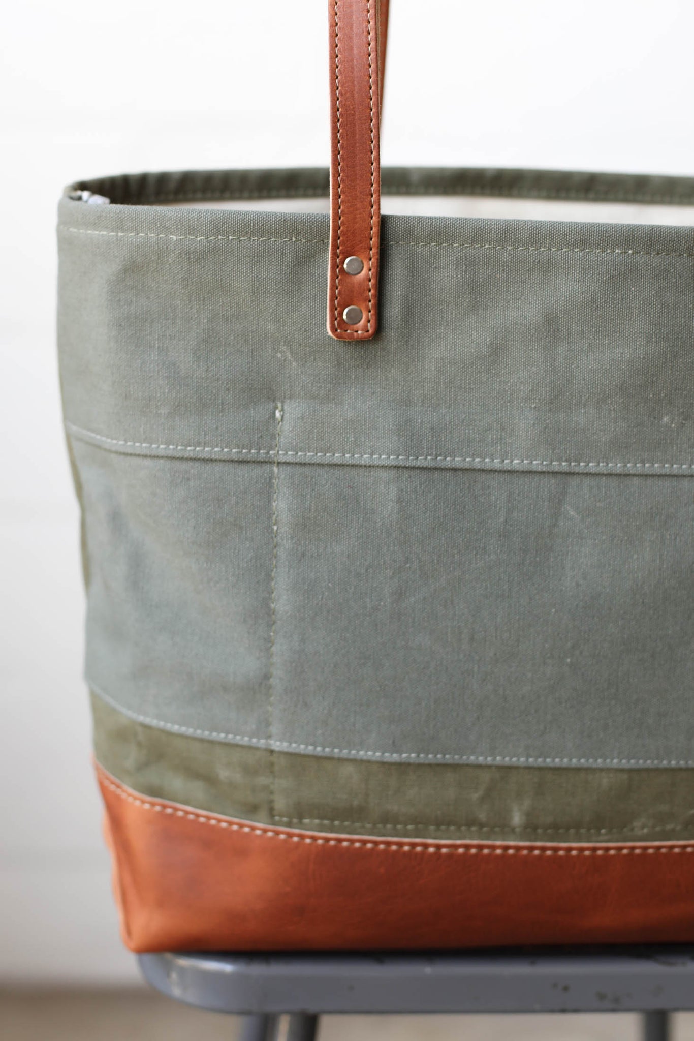 WWII era Salvaged Canvas Everyday Tote