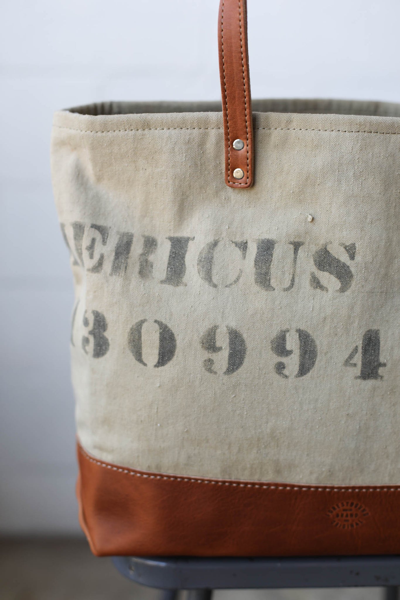 WWII era Salvaged Canvas Everyday Tote