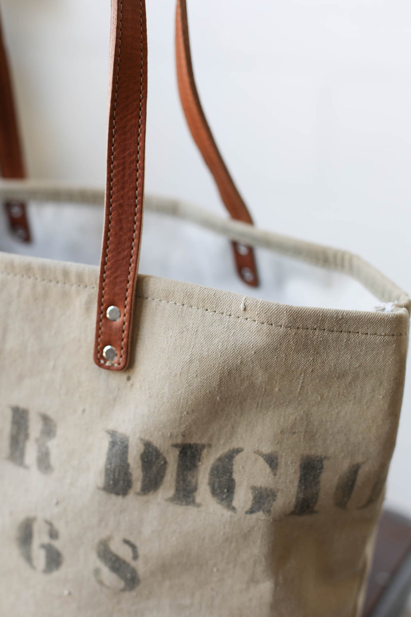 WWII era Salvaged Canvas Everyday Tote
