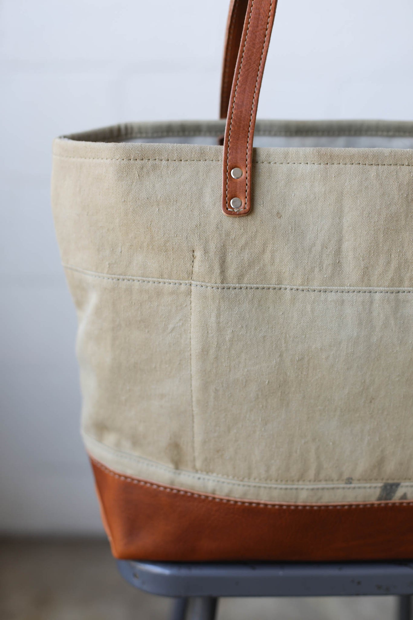 WWII era Salvaged Canvas Everyday Tote