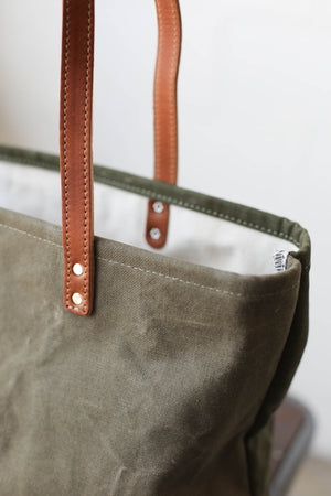 WWII era Salvaged Canvas Everyday Tote