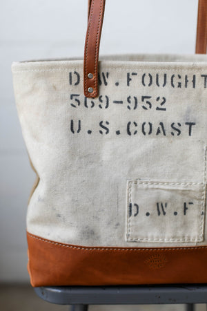 WWII era Salvaged USN Canvas Everyday Tote