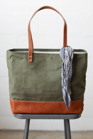 WWII era Salvaged Canvas Everyday Tote