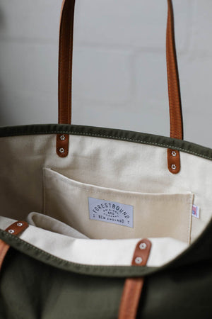 WWII era Salvaged Canvas Everyday Tote Bag