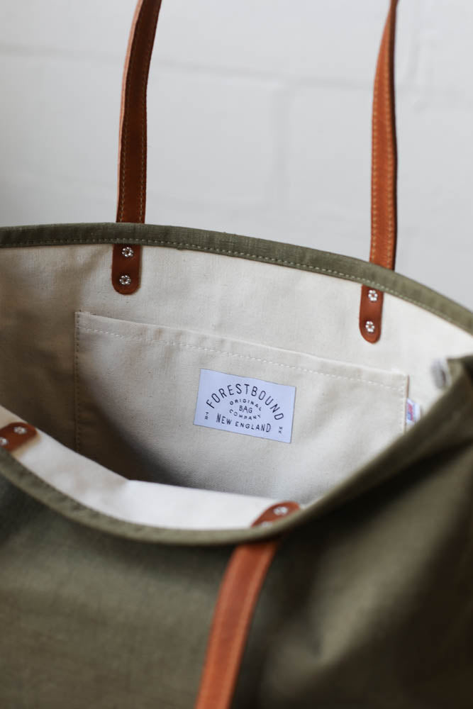 WWII era Salvaged Canvas Everyday Tote