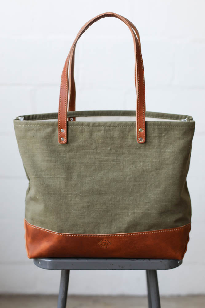 WWII era Salvaged Canvas Everyday Tote