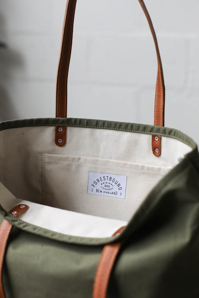 WWII era Salvaged Canvas Everyday Tote