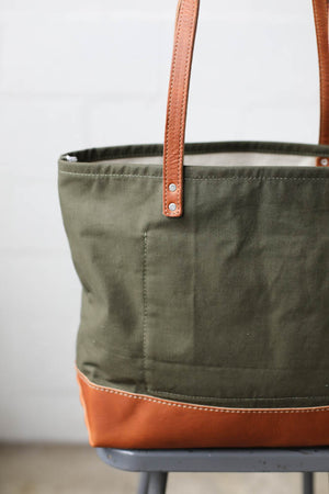 WWII era Salvaged Canvas Everyday Tote