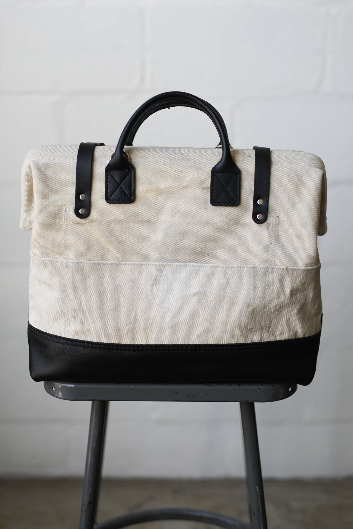 WWII era Salvaged USN Canvas Carryall