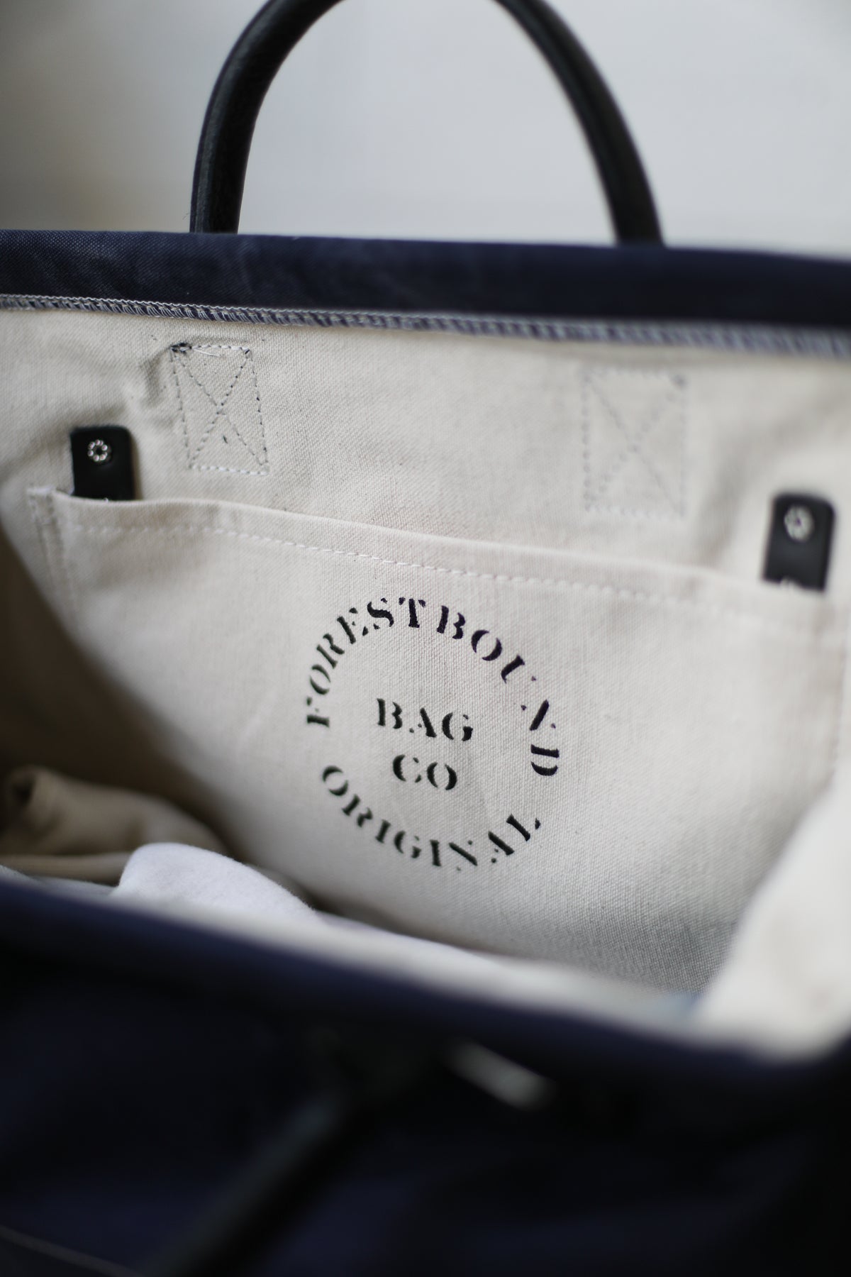 WWII era Salvaged Canvas Carryall