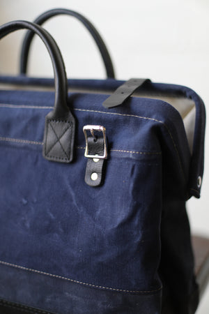 WWII era Salvaged Canvas Carryall