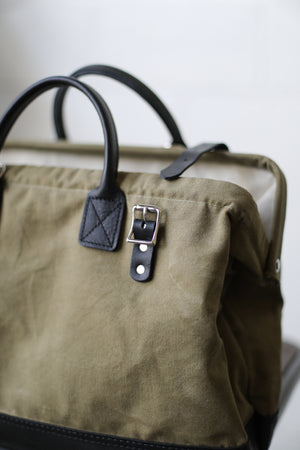 WWII era Salvaged Canvas Carryall