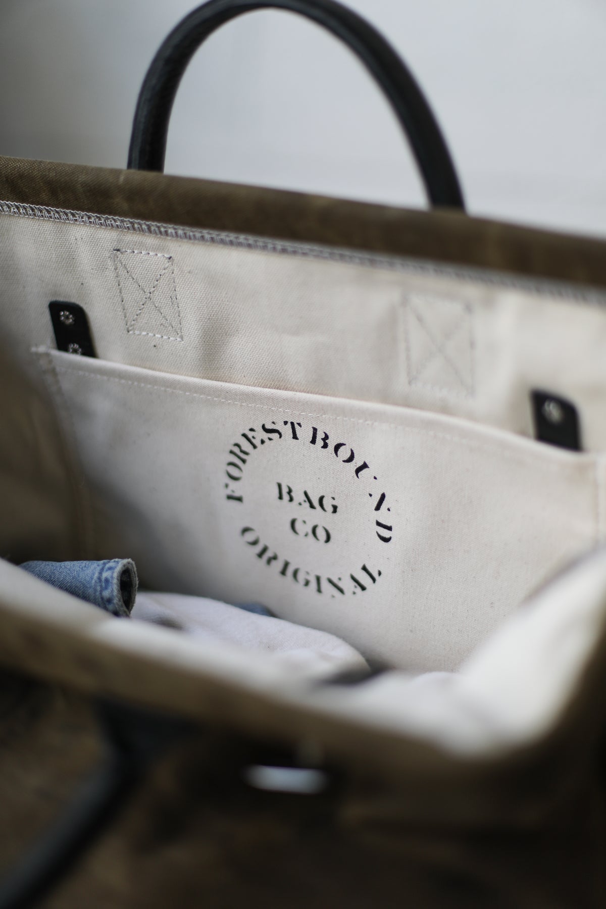 1930's era Salvaged Canvas Carryall