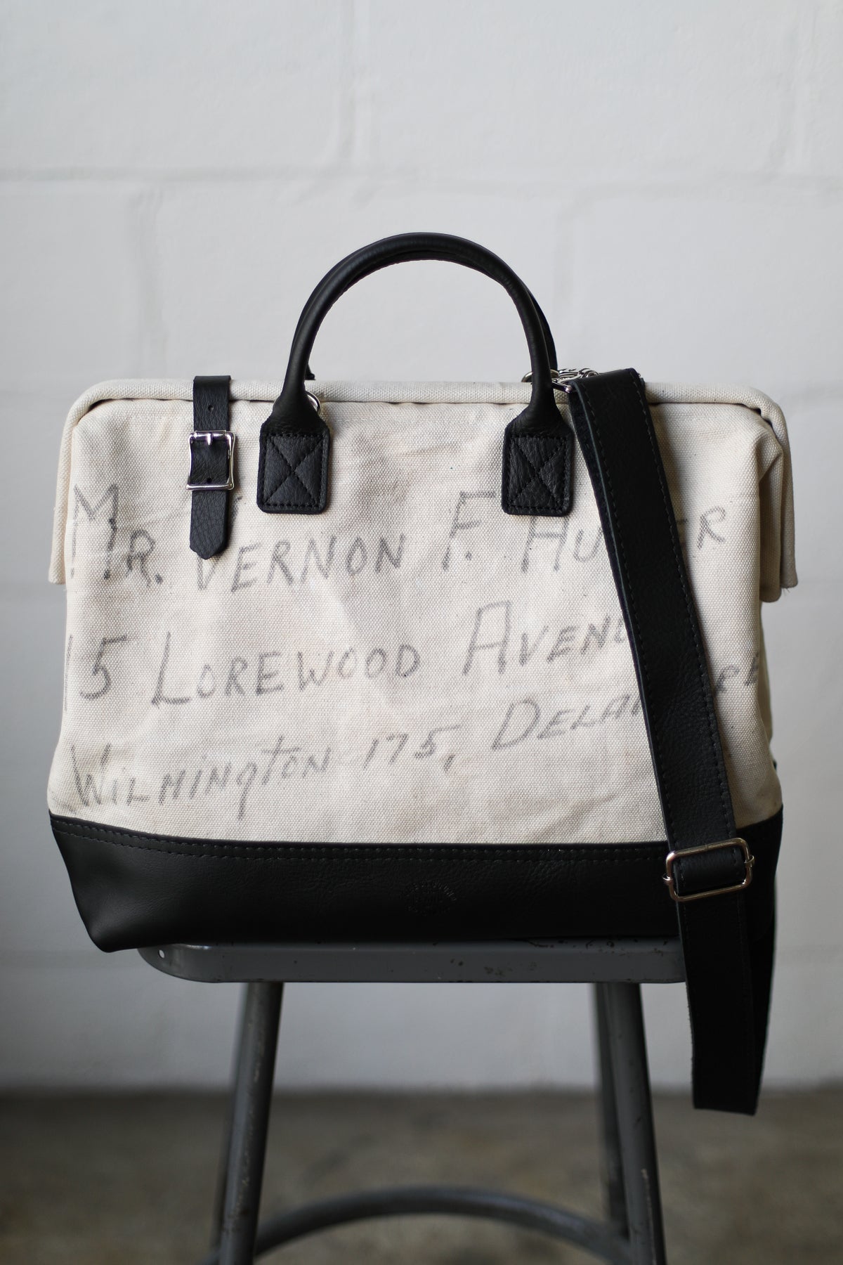 WWII era Salvaged USN Sea Bag Carryall