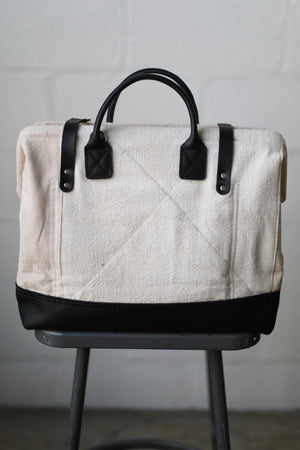 1950's era Salvaged Feedsack Carryall
