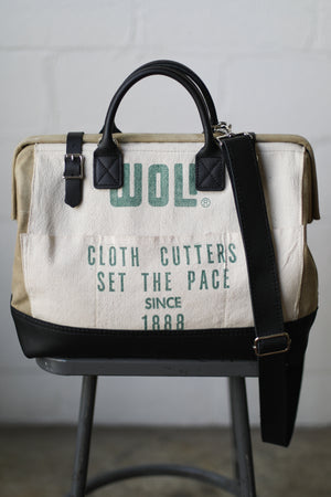 1940's era Salvaged Canvas & Work Apron Carryall
