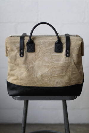 1940's era Salvaged Canvas & Work Apron Carryall
