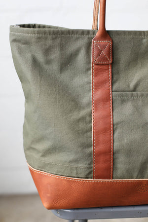 WWII era Salvaged Canvas Tote Bag