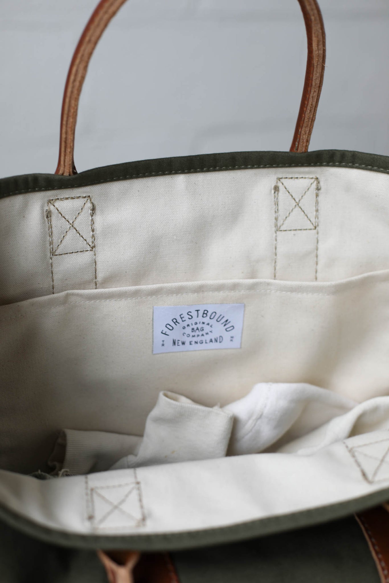 WWII era Salvaged Canvas Tote Bag