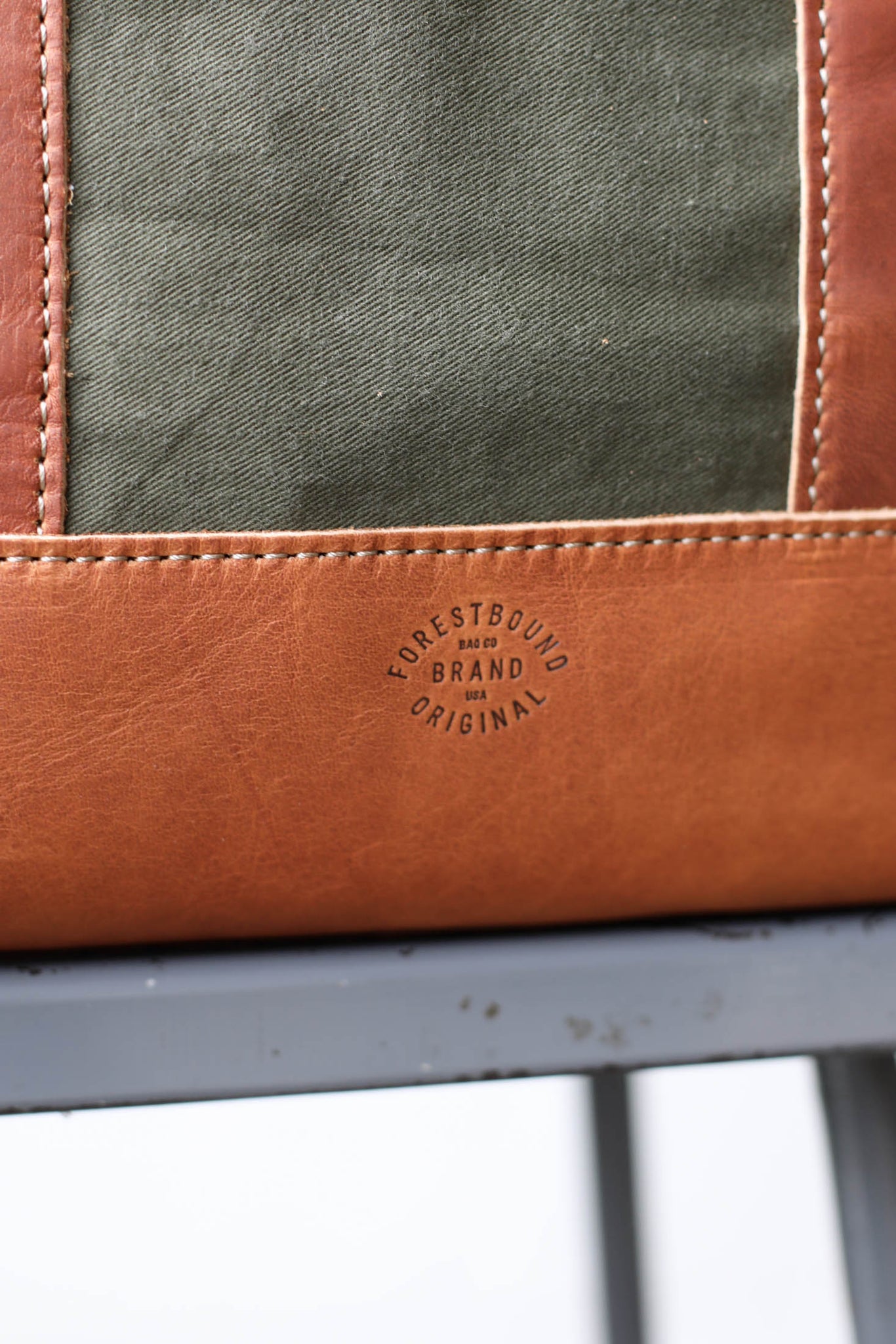 WWII era Salvaged Canvas Tote Bag