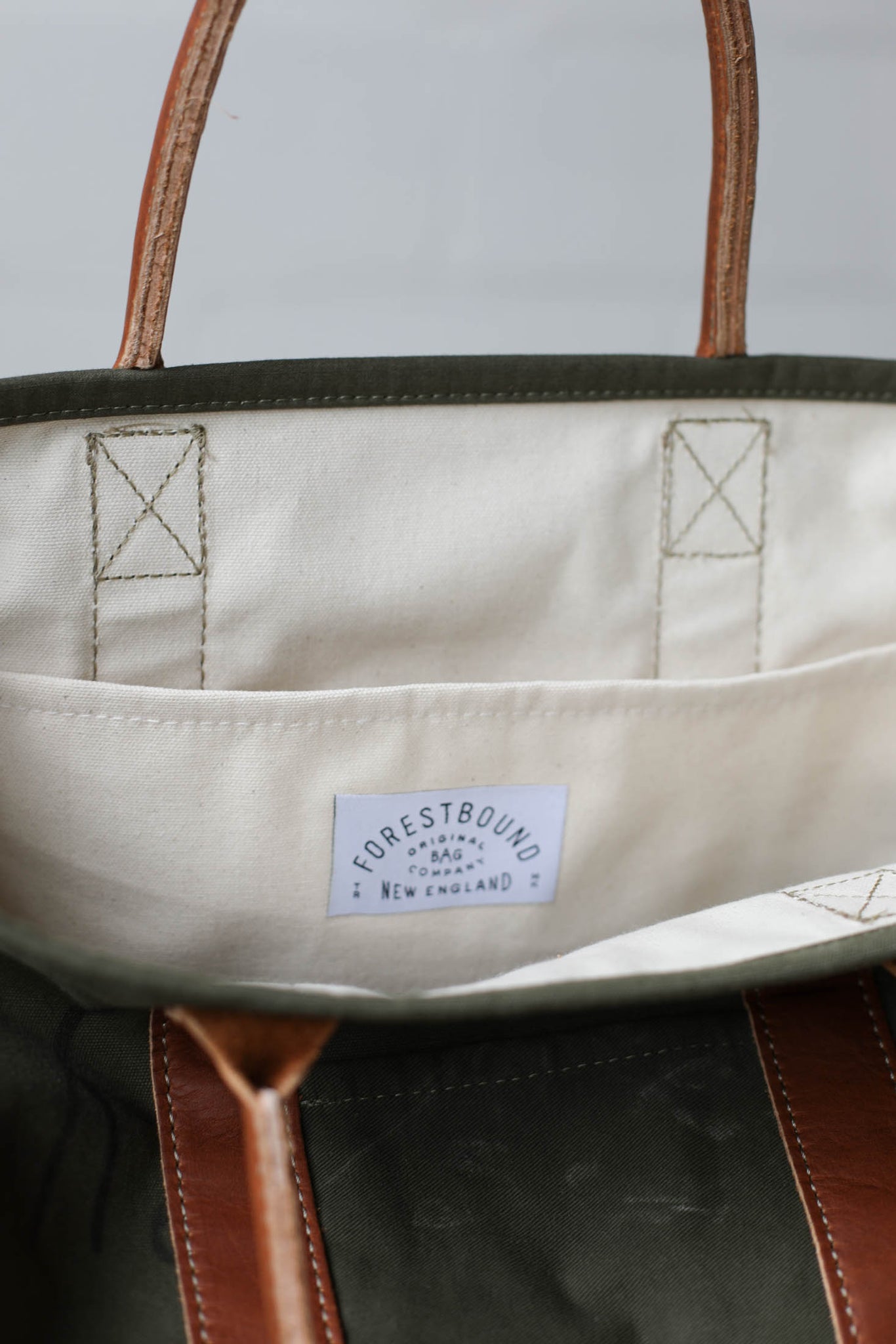 WWII era Salvaged Canvas Tote Bag