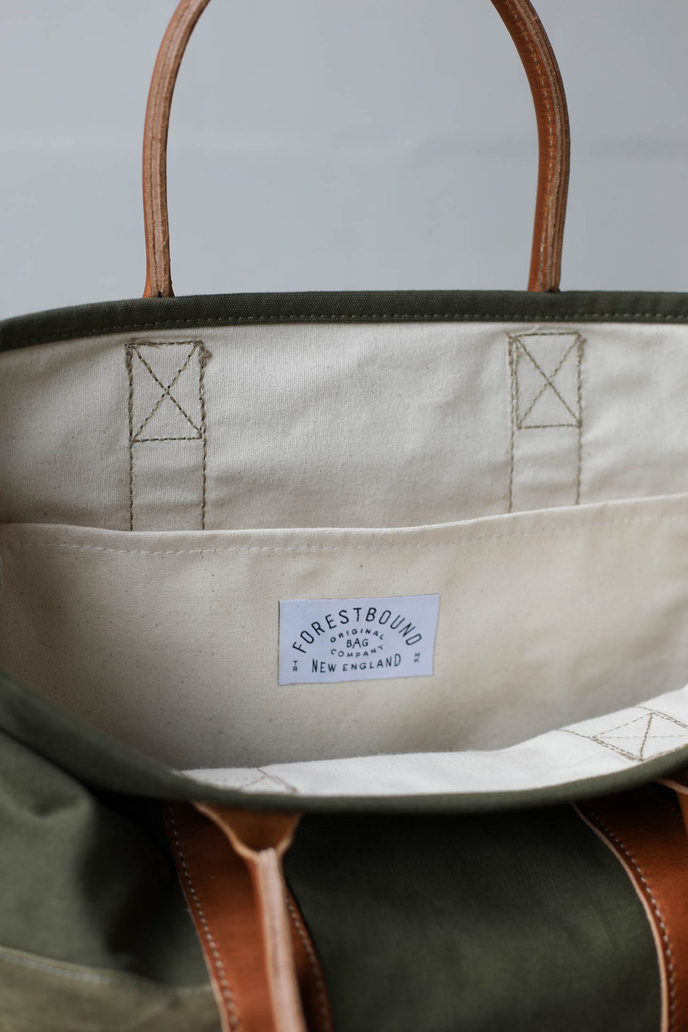 WWII era Salvaged Canvas Tote Bag