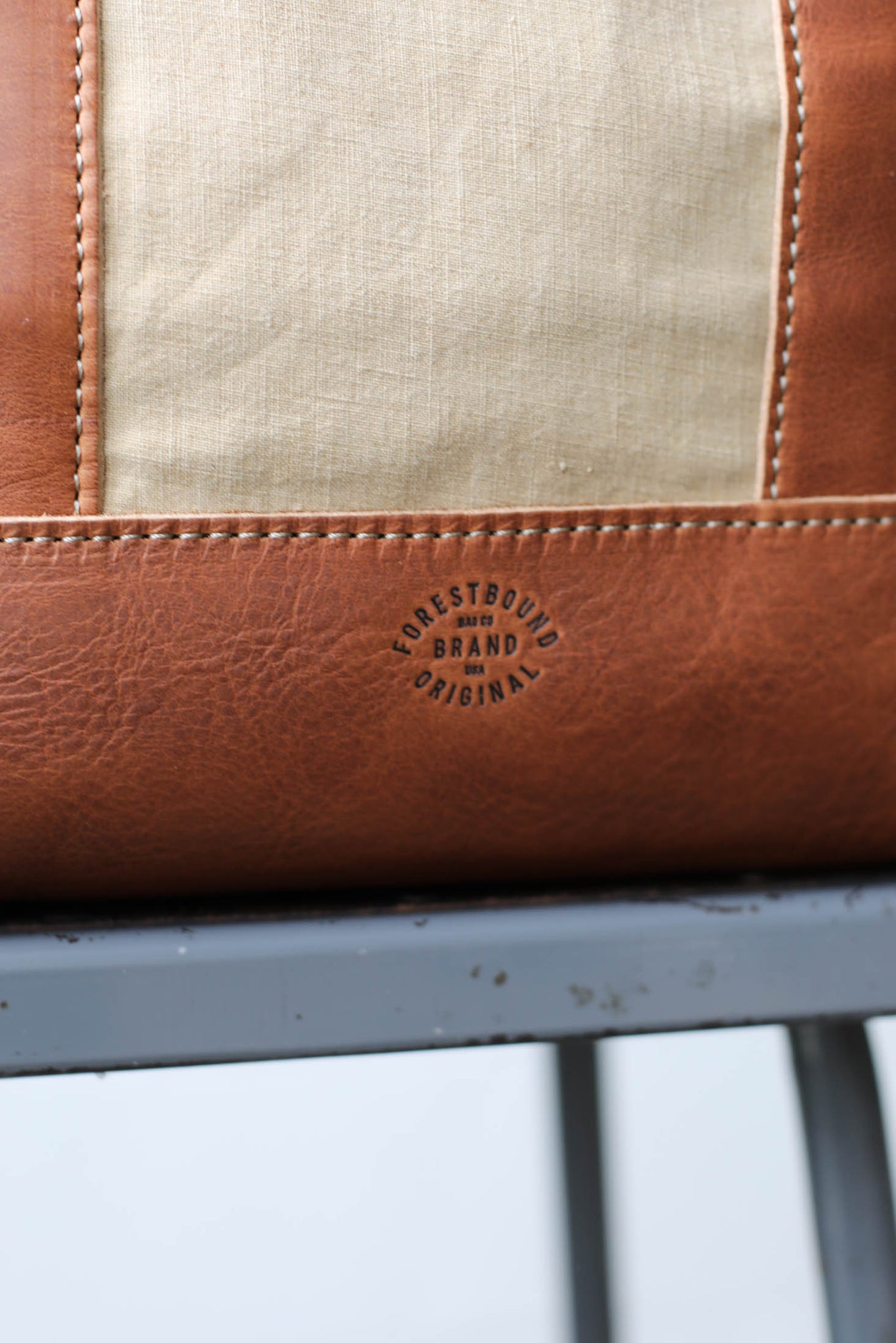 WWII era Salvaged Canvas Tote Bag