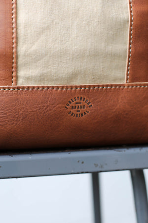 WWII era Salvaged Canvas Tote Bag
