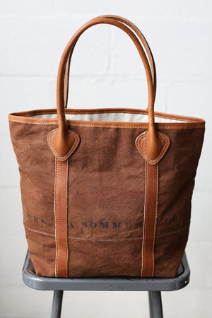1930's era Salvaged Canvas Tote Bag