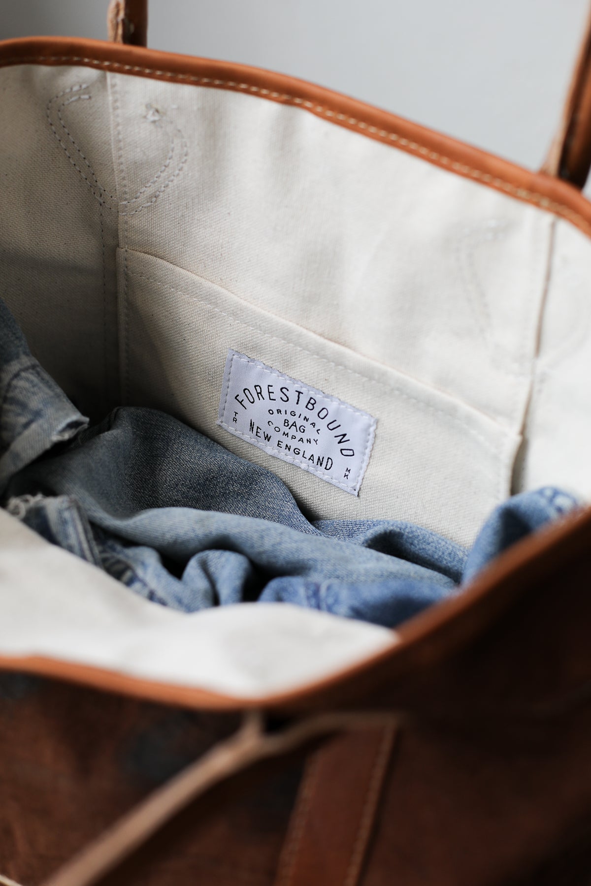 1930's era Salvaged Canvas Tote Bag